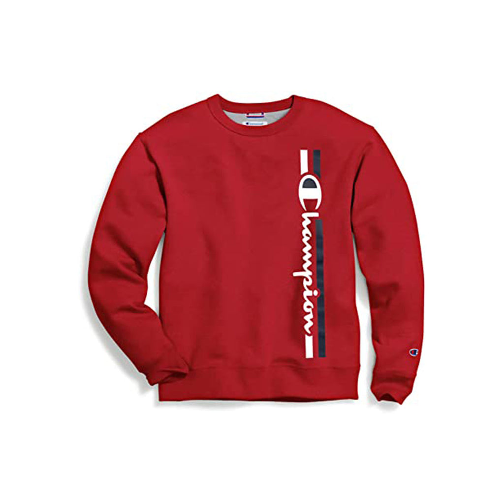 Champion Men's Graphic Powerblend Fleece Crew