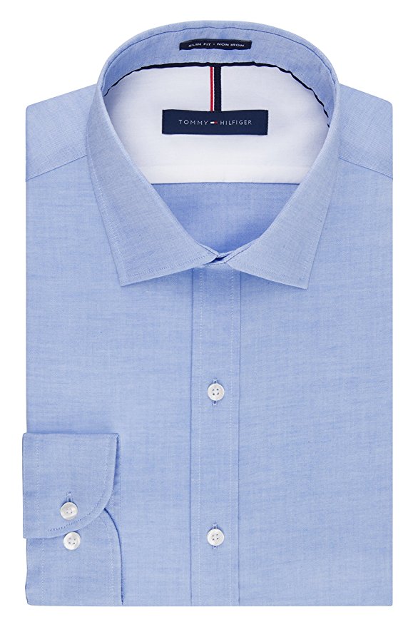 Tommy Hilfiger Men's Non Iron Slim Fit Dress Shirt