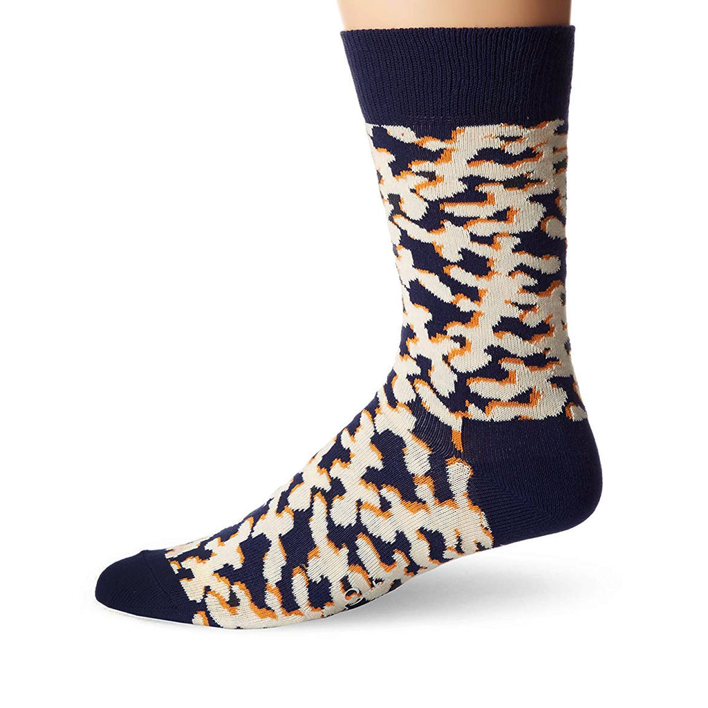 HAPPY SOCKS MEN'S CORAL CREW SOCKS