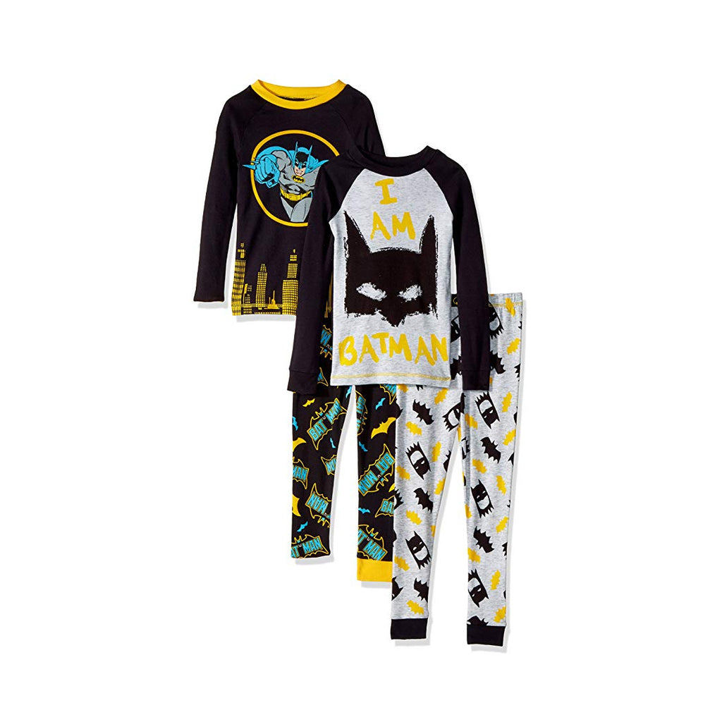 D.C. COMICS BATMAN 4-PIECE SLEEPWEAR SET- BOYS