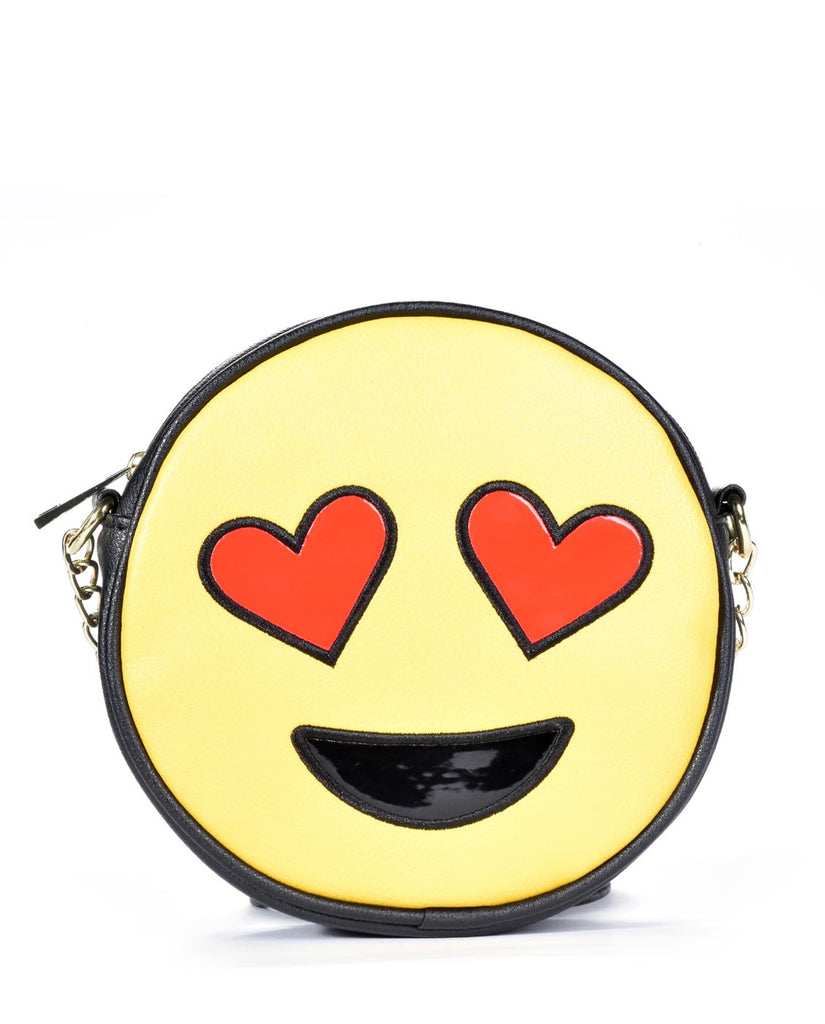 OLIVIA MILLER EMOJI HEART EYES CROSS BODY