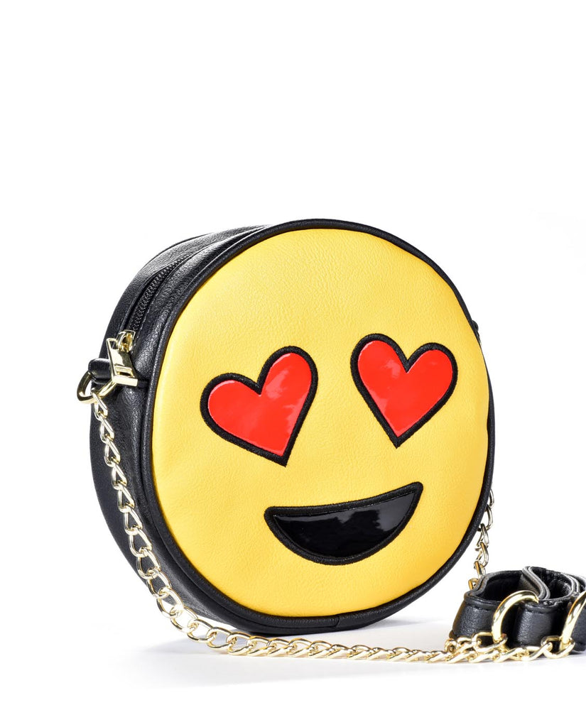 OLIVIA MILLER EMOJI HEART EYES CROSS BODY