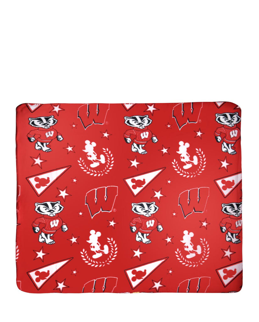 Officially Licensed NCAA 50"x60" Mickey Mouse Throw