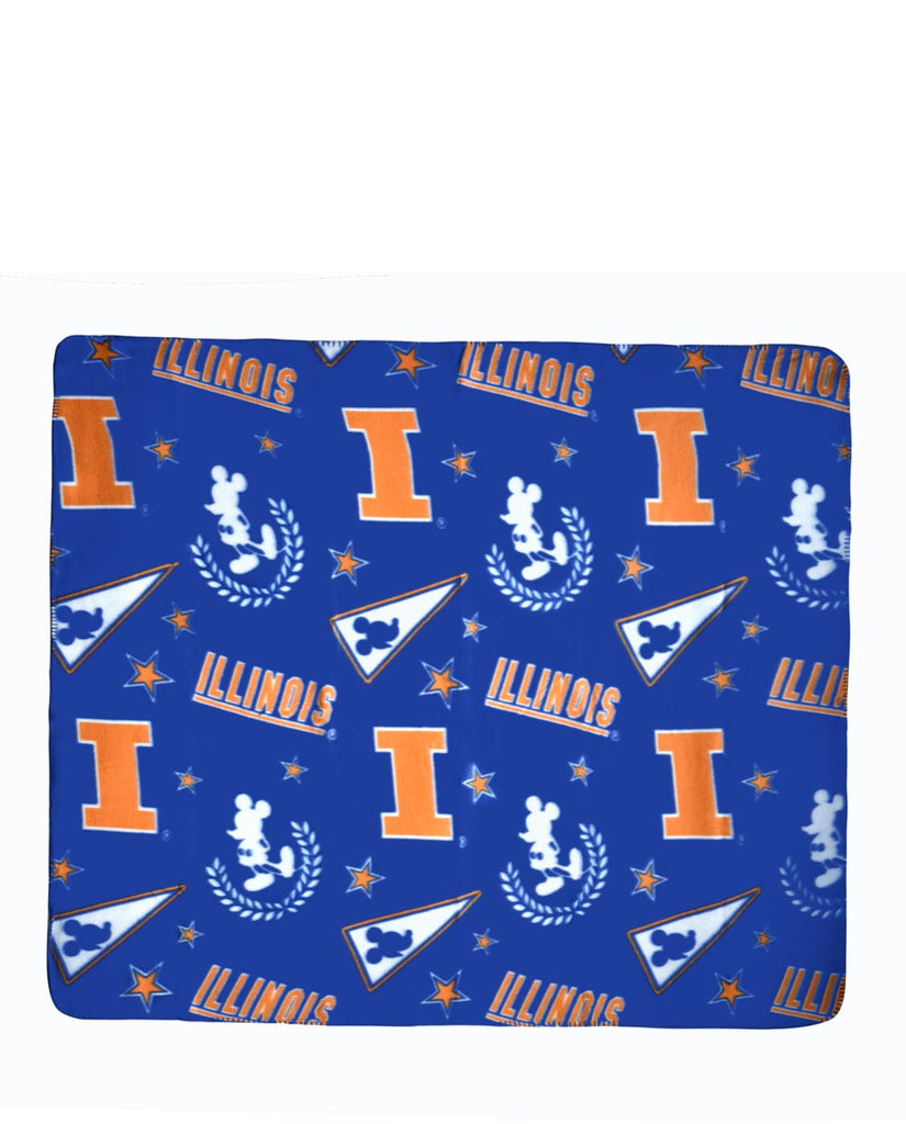 Officially Licensed NCAA 50"x60" Mickey Mouse Throw