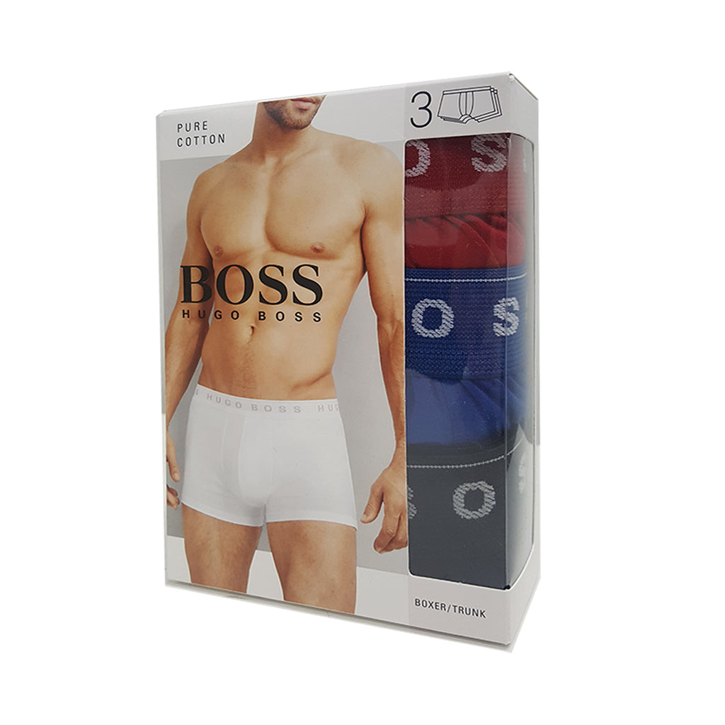 BOSS HUGO BOSS Men's 3-Pack Cotton Boxer Brief